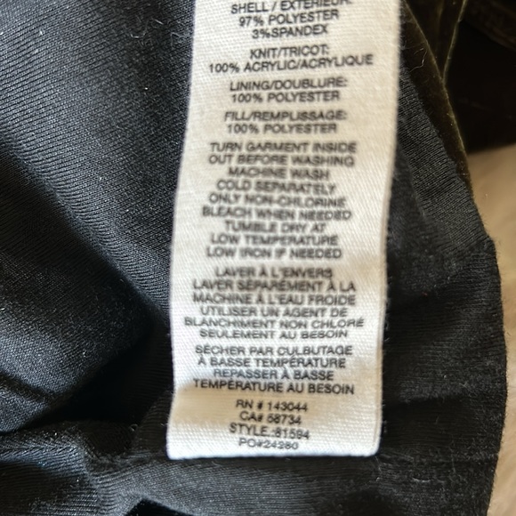 Avec Les Filles quilted velvet bomber jacket M perfect condition - Picture 7 of 8